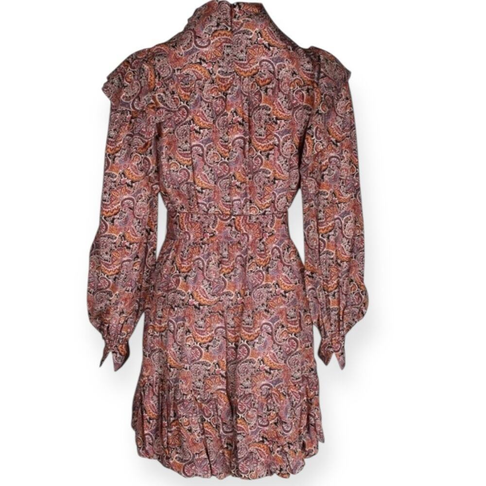 Ulla Johnson Whimsical Silk Reema Dress Goldenrod Paisley | Size 4 - Picture 8 of 16